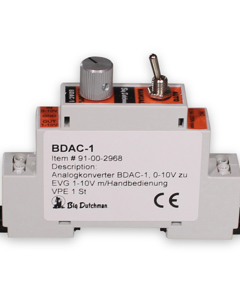 Analog converter BDAC-1 0-10V for EVG 1-10V w/manual control